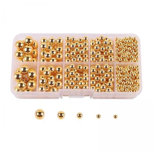 Nishiyuenyi 4x Ungebohrte Perlen für DIY Projekte, 4 Mm bis 10 Mm, Lose Perlen für Bastelarbeiten von Nishiyuenyi