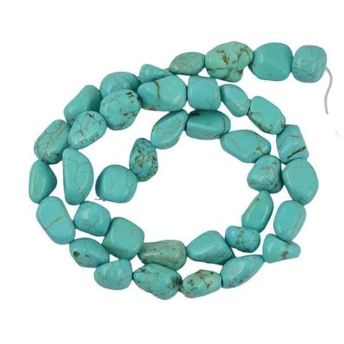 Nishiyuenyi 4xTrommelstein Nuggest Pebble Künstliche Blaue Howlith Türkis Lose Perlen 15 Zoll Nishiyuenyi 4xTrommelstein Nuggest Pebble Künstliche Blaue Howlith Türkis Lose Perlen 15 Zoll von Nishiyuenyi