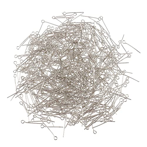 Nishiyuenyi 500 Stück Eyepins für Schmuckprojekte, wie Bild, 20mm von Nishiyuenyi