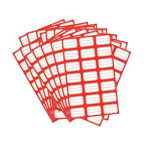 Nishiyuenyi 50x Einfache Aufkleber Etiketten Produkt Klassifizierung Tag Aufkleber Blank für Büro Schreibwaren Preisgestaltung Supermarkt Hause, Rot Nishiyuenyi 50x Einfache Aufkleber Etiketten Produkt Klassifizierung Tag Aufkleber Blank für Büro Schreibwaren Preisgestaltung Supermarkt Hause, Rot von Nishiyuenyi