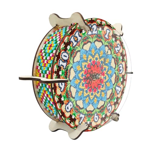 Nishiyuenyi 5D Diamant Uhr, Kreative Tischuhr, DIY Kreuzstich Diamantdesign, Style B von Nishiyuenyi