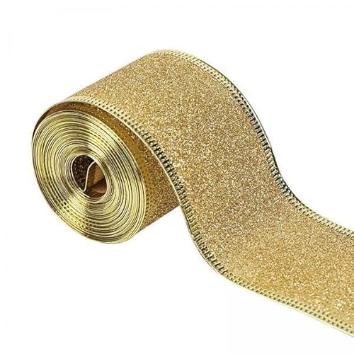 Nishiyuenyi 5X 2 Zoll X 90 Yards Weihnachten Draht Rand Band Flexible DIY Weihnachten Dekoration Elegante für Geschenk Wrap Nishiyuenyi 5X 2 Zoll X 90 Yards Weihnachten Draht Rand Band Flexible DIY Weihnachten Dekoration Elegante für Geschenk Wrap von Nishiyuenyi