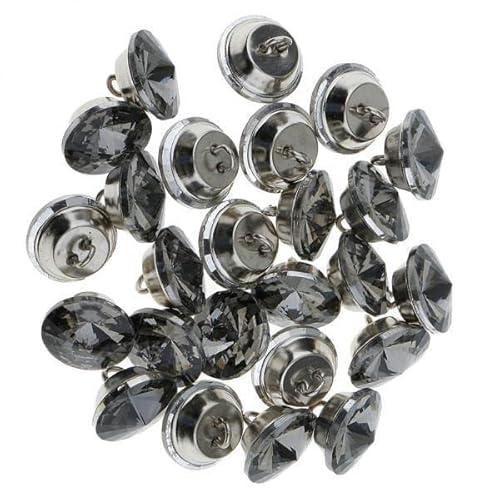 Nishiyuenyi 5x25 Stück Kristallknöpfe für Sofa Kopfteil Polsterdekoration 18mm Grau Nishiyuenyi 5x25 Stück Kristallknöpfe für Sofa Kopfteil Polsterdekoration 18mm Grau von Nishiyuenyi
