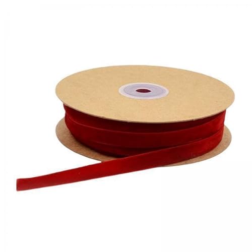 Nishiyuenyi 5xEinseitiges Samtband 1 Rolle Vintage für Ornamente Weihnachtsaccessoires von Nishiyuenyi