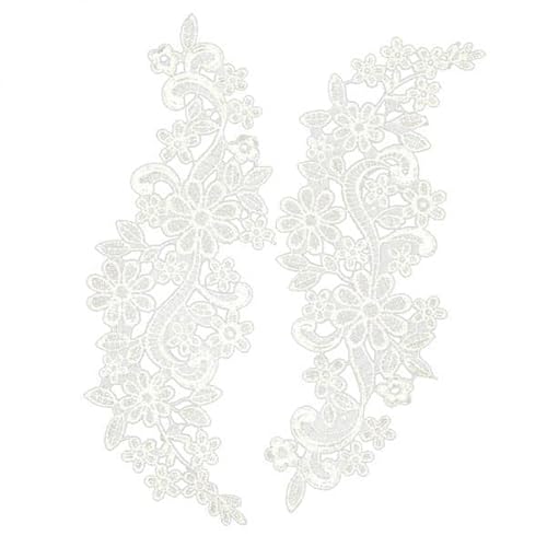 Nishiyuenyi 6x Weiße Florale Spitzenapplikationen Bestickte Hochzeits Spitzenmotiv Patches Nishiyuenyi 6x Weiße Florale Spitzenapplikationen Bestickte Hochzeits Spitzenmotiv Patches von Nishiyuenyi
