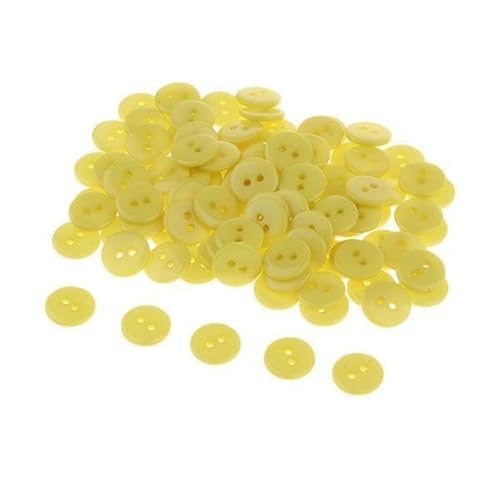 Nishiyuenyi 6x100 Candy Farbe 2 Löcher Harz Taste für Nähen Handwerk Sammelalbum 1cm Gelb Nishiyuenyi 6x100 Candy Farbe 2 Löcher Harz Taste für Nähen Handwerk Sammelalbum 1cm Gelb von Nishiyuenyi
