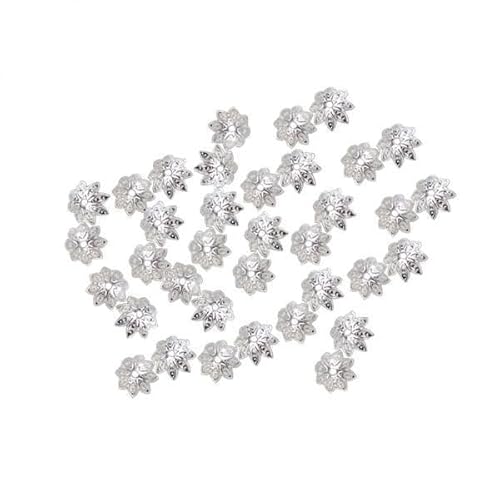 Nishiyuenyi 6x100 Stück Schöne Perlen 9,5mm Blumen Perlenkappen Zur Schmuckherstellung Silber Nishiyuenyi 6x100 Stück Schöne Perlen 9,5mm Blumen Perlenkappen Zur Schmuckherstellung Silber von Nishiyuenyi