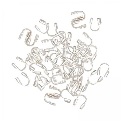 Nishiyuenyi 6x100pcs Wire Guards Loops Drahtkabelschutz für Schmuckherstellung DIY Anhänger von Nishiyuenyi