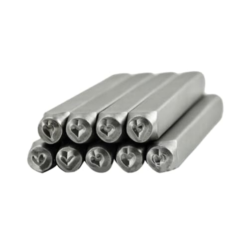 Nishiyuenyi 9 Stück Metallstempel, Stahl für Schmuckherstellung, Metallstempel, Liebe Zum Stanzen, Stempeln Nishiyuenyi 9 Stück Metallstempel, Stahl für Schmuckherstellung, Metallstempel, Liebe Zum Stanzen, Stempeln von Nishiyuenyi