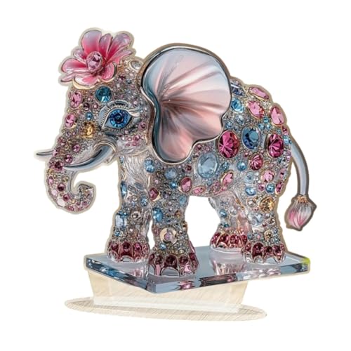 Nishiyuenyi Acryl Tierdekor 2D Schild für Tisch und Regal, Elefant von Nishiyuenyi