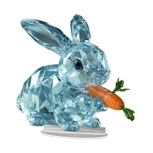 Nishiyuenyi Acryl Tierdekor 2D Schild für Tisch und Regal, Hase von Nishiyuenyi