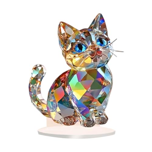 Nishiyuenyi Acryl Tierdekor 2D Schild für Tisch und Regal, Katze von Nishiyuenyi