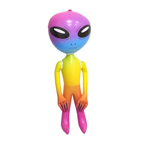 Nishiyuenyi Alien Luftspielzeug für Den Garten, Halloween Dekoration, Aufblasbare Ballons für Feste, Bunt 160cm Nishiyuenyi Alien Luftspielzeug für Den Garten, Halloween Dekoration, Aufblasbare Ballons für Feste, Bunt 160cm von Nishiyuenyi