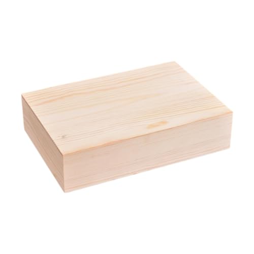 Nishiyuenyi Aufbewahrungsbox Aus Holz mit Deckel, Behälter, Stabiler Kosmetik Organizer, Vielseitige, Staubdichte Geschenkbox, Holzbox für Kommode Und Arbeitsplat, M von Nishiyuenyi
