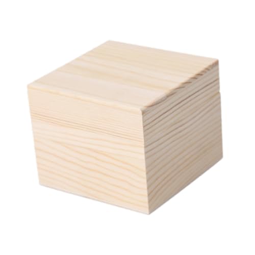 Nishiyuenyi Aufbewahrungsbox Aus Holz mit Deckel, Behälter, Stabiler Kosmetik Organizer, Vielseitige, Staubdichte Geschenkbox, Holzbox für Kommode Und Arbeitsplat, S von Nishiyuenyi