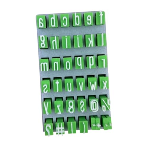 Nishiyuenyi Buchstabenstempel Set für Töpferarbeiten und DIY, Kleinbuchstaben von Nishiyuenyi