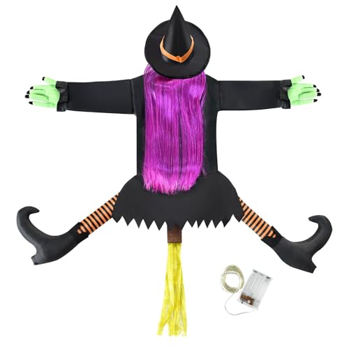 Nishiyuenyi Fliegende Halloween Dekoration mit Beleuchtung für Den Garten, Haare von Nishiyuenyi