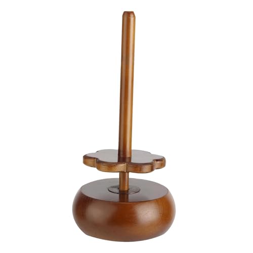 Nishiyuenyi Garnhalter Holz Garnspindel Garnablage Fadenständer Tragbare Konstruktion Und Reibungslose Drehung für Strickfreunde Mädchen Frauen Nähen, Walnussfarbe Nishiyuenyi Garnhalter Holz Garnspindel Garnablage Fadenständer Tragbare Konstruktion Und Reibungslose Drehung für Strickfreunde Mädchen Frauen Nähen, Walnussfarbe von Nishiyuenyi