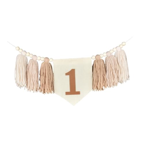 Nishiyuenyi Geburtstag Banner 1. Geburtstag Hochchärer Banner Dekoration Party Babyparty 1 Jahr Geburtstag Banner Hochstuhl Banner, Khaki Nishiyuenyi Geburtstag Banner 1. Geburtstag Hochchärer Banner Dekoration Party Babyparty 1 Jahr Geburtstag Banner Hochstuhl Banner, Khaki von Nishiyuenyi