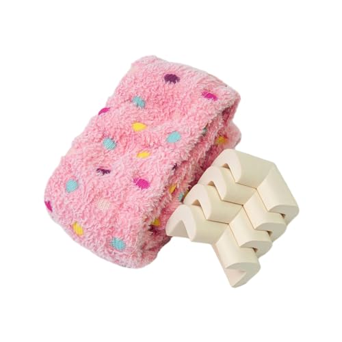 Nishiyuenyi Grimes Guard Stickrahmenabdeckung, staubdicht, gepunktetes Muster, 25 x 25 cm, langlebig, weich, Kreuzstich-Greifstreifen, Rahmenabdeckung, ROSA von Nishiyuenyi