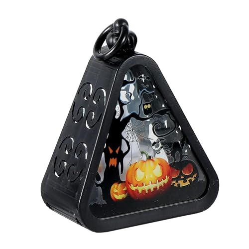 Nishiyuenyi Halloween Licht Laterne Tischleuchte Dekoration Aus Langlebigem Pp mit Realistischem für Besondere Akzente für Esstisch Regal Eingang Par, Kürbis von Nishiyuenyi