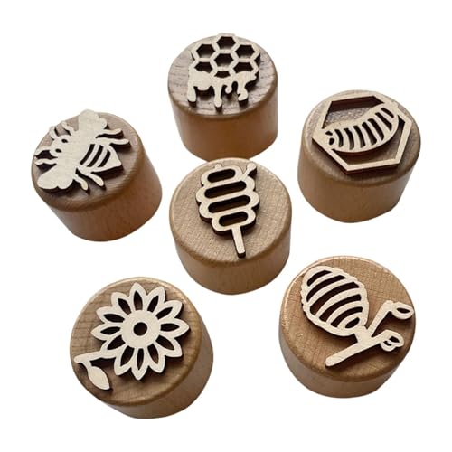 Nishiyuenyi Holzstempel, Tondruckstempel, Holzsiegel, Früherziehung, Kindergarten, Kreatives Kunsthandwerk für Heimwerker, Bastelbedarf für Den Unterricht, Bienenzyklus Bienenstock Nishiyuenyi Holzstempel, Tondruckstempel, Holzsiegel, Früherziehung, Kindergarten, Kreatives Kunsthandwerk für Heimwerker, Bastelbedarf für Den Unterricht, Bienenzyklus Bienenstock von Nishiyuenyi