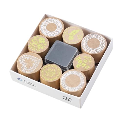 Nishiyuenyi Holzstempel-Set, Kartenherstellung, Holzstempel, DIY-Stempel, Werkzeuge, Symbolstempel für Tagebücher, Schreibwarenzubehör, Kunsthandwerk, Spitze Nishiyuenyi Holzstempel-Set, Kartenherstellung, Holzstempel, DIY-Stempel, Werkzeuge, Symbolstempel für Tagebücher, Schreibwarenzubehör, Kunsthandwerk, Spitze von Nishiyuenyi