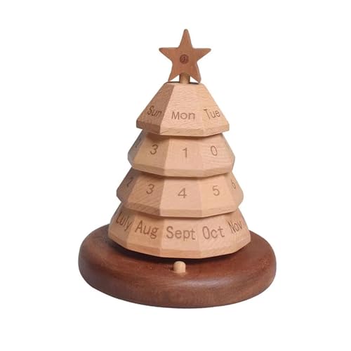 Nishiyuenyi Kalender Aus Holz, Weihnachtsbaum Dekoration für Zuhause, Kamin, Küche Nishiyuenyi Kalender Aus Holz, Weihnachtsbaum Dekoration für Zuhause, Kamin, Küche von Nishiyuenyi
