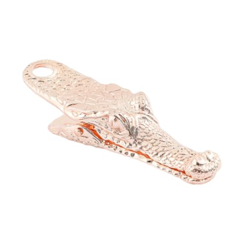 Nishiyuenyi Krokodil Büroklammer, praktischer Halter für Notizen und Dokumente, Roségold Nishiyuenyi Krokodil Büroklammer, praktischer Halter für Notizen und Dokumente, Roségold von Nishiyuenyi