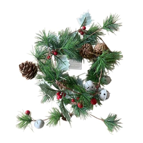 Nishiyuenyi Lichtergirlande für Weihnachten, Dekoration für Fenster Und Kamin, 2 M, Tannenzapfen Glocken Nishiyuenyi Lichtergirlande für Weihnachten, Dekoration für Fenster Und Kamin, 2 M, Tannenzapfen Glocken von Nishiyuenyi