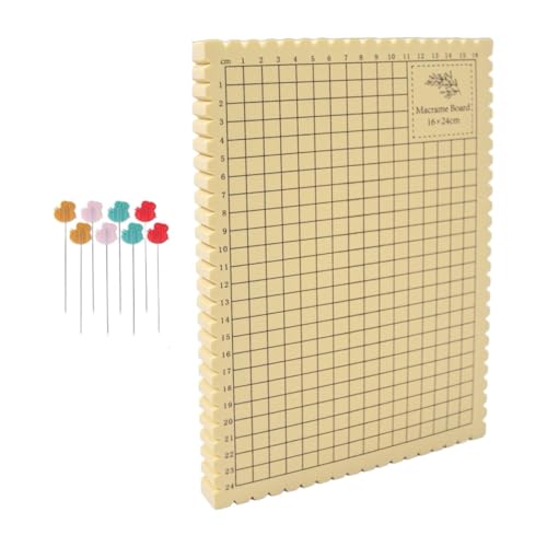 Nishiyuenyi Macrame Board Bastelbrett Aus Dickem Schaumstoff mit Seitlichen Vertiefungen Knotenkreationen Schnurwerkzeug Makramee Cording Board Armband Flechtbret, 16x24cm Nishiyuenyi Macrame Board Bastelbrett Aus Dickem Schaumstoff mit Seitlichen Vertiefungen Knotenkreationen Schnurwerkzeug Makramee Cording Board Armband Flechtbret, 16x24cm von Nishiyuenyi