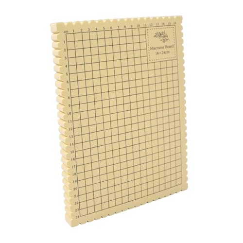 Nishiyuenyi Macrame Board Robuste Schaumstoffplatte mit Raster für Präzises Knüpfen Flechten Weben für Kreative Bastelarbeiten, 16x24cm von Nishiyuenyi
