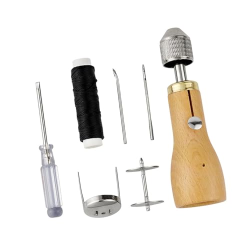 Nishiyuenyi Nähahlen-Set für schwere Stoffe, Nähahlen-Werkzeug mit Zubehör für Reparaturen, A Nishiyuenyi Nähahlen-Set für schwere Stoffe, Nähahlen-Werkzeug mit Zubehör für Reparaturen, A von Nishiyuenyi