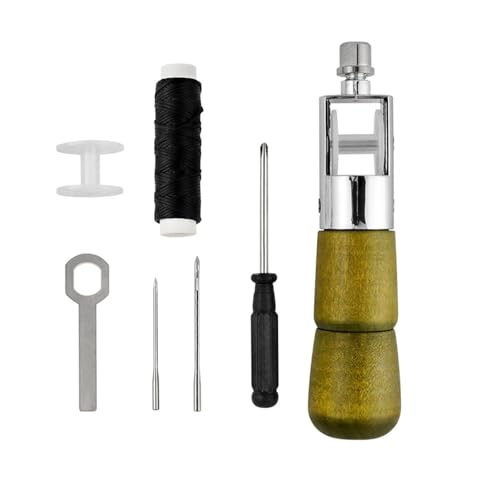 Nishiyuenyi Nähahlen-Set für schwere Stoffe, Nähahlen-Werkzeug mit Zubehör für Reparaturen, B Nishiyuenyi Nähahlen-Set für schwere Stoffe, Nähahlen-Werkzeug mit Zubehör für Reparaturen, B von Nishiyuenyi