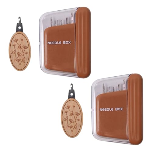 Nishiyuenyi Nähen Nadelbox Set Pinhalter 5 Schlitze Nähen Vorräte Nadelbehälter für Stickereien Handhandwerkstreifen Teppiche, Braun Nishiyuenyi Nähen Nadelbox Set Pinhalter 5 Schlitze Nähen Vorräte Nadelbehälter für Stickereien Handhandwerkstreifen Teppiche, Braun von Nishiyuenyi
