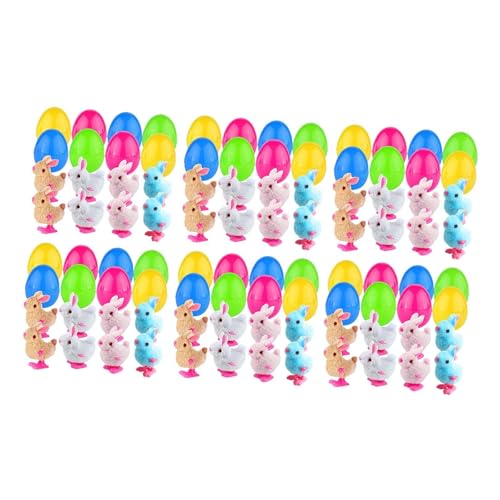 Nishiyuenyi Ostereier mit Plüschfüllung Und Spielzeug, Füllmaterial für Kinderpartys, Set von 48 Nishiyuenyi Ostereier mit Plüschfüllung Und Spielzeug, Füllmaterial für Kinderpartys, Set von 48 von Nishiyuenyi