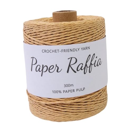 Nishiyuenyi Raffia Garn 328 Yards für DIY Projekte Und Häkeln von Taschen, Leichter Kaffee Nishiyuenyi Raffia Garn 328 Yards für DIY Projekte Und Häkeln von Taschen, Leichter Kaffee von Nishiyuenyi