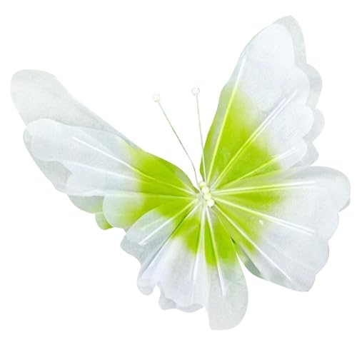 Nishiyuenyi Schmetterling Dekoration Als Großer Falter Und Hängeschmuck für Hochzeiten Eine Elegante Schaufensterdekoration Aus Netzstoff für Den Gang Zur Trauung, Mitte Grünfarbverlauf von Nishiyuenyi