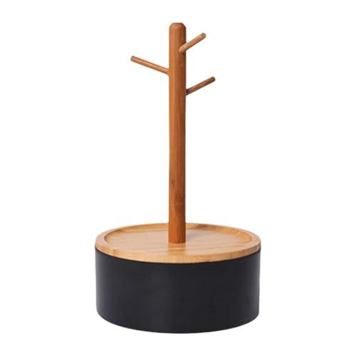 Nishiyuenyi Schmuckständer Als Schmuckaufbewahrung Und Schmuckdisplay in Baumform EIN Praktischer Armbandhalter Und Ohrringhalter Aus Holz für Kommode Und Ankleid, Schwarz Nishiyuenyi Schmuckständer Als Schmuckaufbewahrung Und Schmuckdisplay in Baumform EIN Praktischer Armbandhalter Und Ohrringhalter Aus Holz für Kommode Und Ankleid, Schwarz von Nishiyuenyi