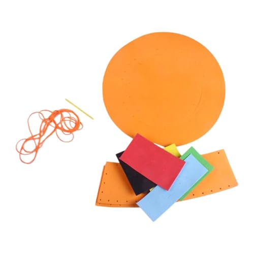 Nishiyuenyi Set für Kinder Zum Basteln von Hüten, DIY Materialien für Kreative Aktivitäten, Orange von Nishiyuenyi