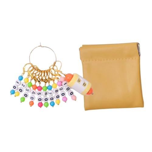 Nishiyuenyi Strickmarkierer für Häkeln, Multifunktional, mit Tasche für Aufbewahrung, Nähzubehör, Gold B Nishiyuenyi Strickmarkierer für Häkeln, Multifunktional, mit Tasche für Aufbewahrung, Nähzubehör, Gold B von Nishiyuenyi