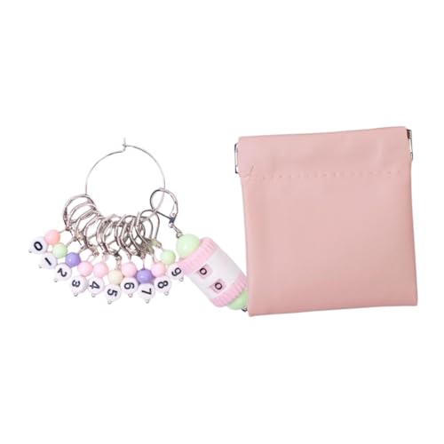 Nishiyuenyi Strickmarkierer für Häkeln, Multifunktional, mit Tasche für Aufbewahrung, Nähzubehör, Silver A Nishiyuenyi Strickmarkierer für Häkeln, Multifunktional, mit Tasche für Aufbewahrung, Nähzubehör, Silver A von Nishiyuenyi