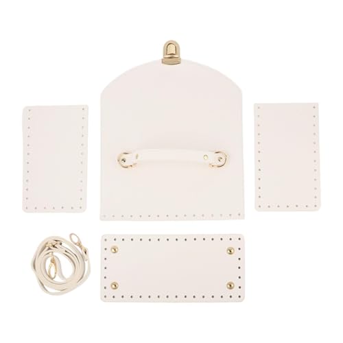 Nishiyuenyi Taschenherstellungs Set Als Häkelset mit Handtaschenzubehör Taschengriffen Und Seitenteilen Stabiler Boden Aus PU für Formstabilität Als Gesche, Weiß Nishiyuenyi Taschenherstellungs Set Als Häkelset mit Handtaschenzubehör Taschengriffen Und Seitenteilen Stabiler Boden Aus PU für Formstabilität Als Gesche, Weiß von Nishiyuenyi