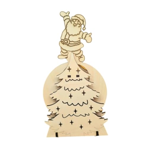 Nishiyuenyi Weihnachtsbaum Als Tischaufsteller Und Adventsdeko Eine Handgefertigte Holzfigur Als Sanft Schwingender Festschmuck für Die Stimmungsvolle Weihnachts, Weihnachtsmann Nishiyuenyi Weihnachtsbaum Als Tischaufsteller Und Adventsdeko Eine Handgefertigte Holzfigur Als Sanft Schwingender Festschmuck für Die Stimmungsvolle Weihnachts, Weihnachtsmann von Nishiyuenyi