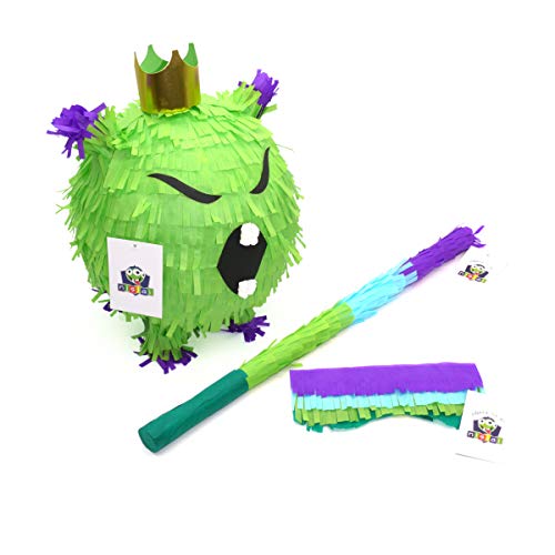 Nislai® Virus Pinata Set | Monster Pinata Set | ideal als Pinata Geburtstag Spiel | Scherz Geschenk-Pinata | Halloween und Überraschungs-Party | inkl. Stock und Augenbinde | u. 38x25x25 von Nislai