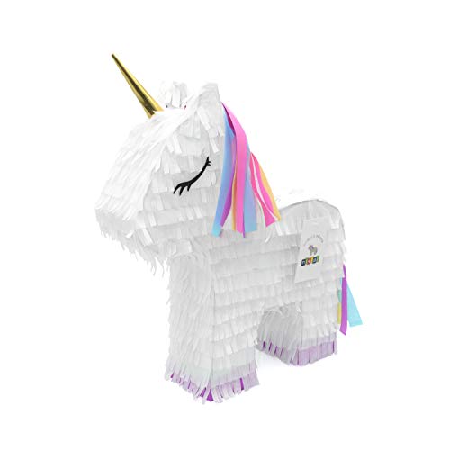 Nislai Einhorn Pinata | Ideal als Pinata Geburtstag | Pinata Hochzeit | Geschenkidee | Einhorn Party Dekoration oder als Pinataspiel | u. 43x33x10 cm von Nislai