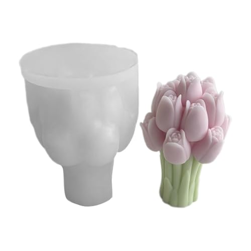 Schöne Harz-Silikonformen, Ornamente, Tulpen, Blumensträuße, Statuenformen, Silikon-Kerzenformen zum Basteln von Nisone