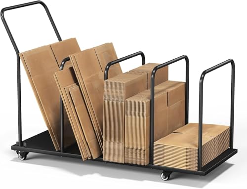 Nisorpa Metall-Kartonständer, Rollkartonständer, 227 kg Karton-Aufbewahrungsregal, robuster Kartonständer mit Rollen, Kartonbox, Organizer, Aufbewahrungsregal für kommerzielle Zuhause, Supermarkt Nisorpa Metall-Kartonständer, Rollkartonständer, 227 kg Karton-Aufbewahrungsregal, robuster Kartonständer mit Rollen, Kartonbox, Organizer, Aufbewahrungsregal für kommerzielle Zuhause, Supermarkt von Nisorpa