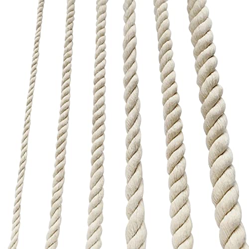 Baumwollkordel Kordel Baumwollseil Rope Garn Dickes Seil 30mm Makramee Regenbogen DIY Set (5M) von Nissary