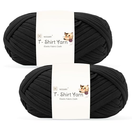 Tshirt Garn 2x100g Häkelgarn für Taschen, Häkelgarn Bändchengarn Baumwollgarn für Häkeln, Textilgarn mit Zubehör – Ideal für Taschen, Körbe & Textilprojekte Tshirt Garn 2x100g Häkelgarn für Taschen, Häkelgarn Bändchengarn Baumwollgarn für Häkeln, Textilgarn mit Zubehör – Ideal für Taschen, Körbe & Textilprojekte von Nissary